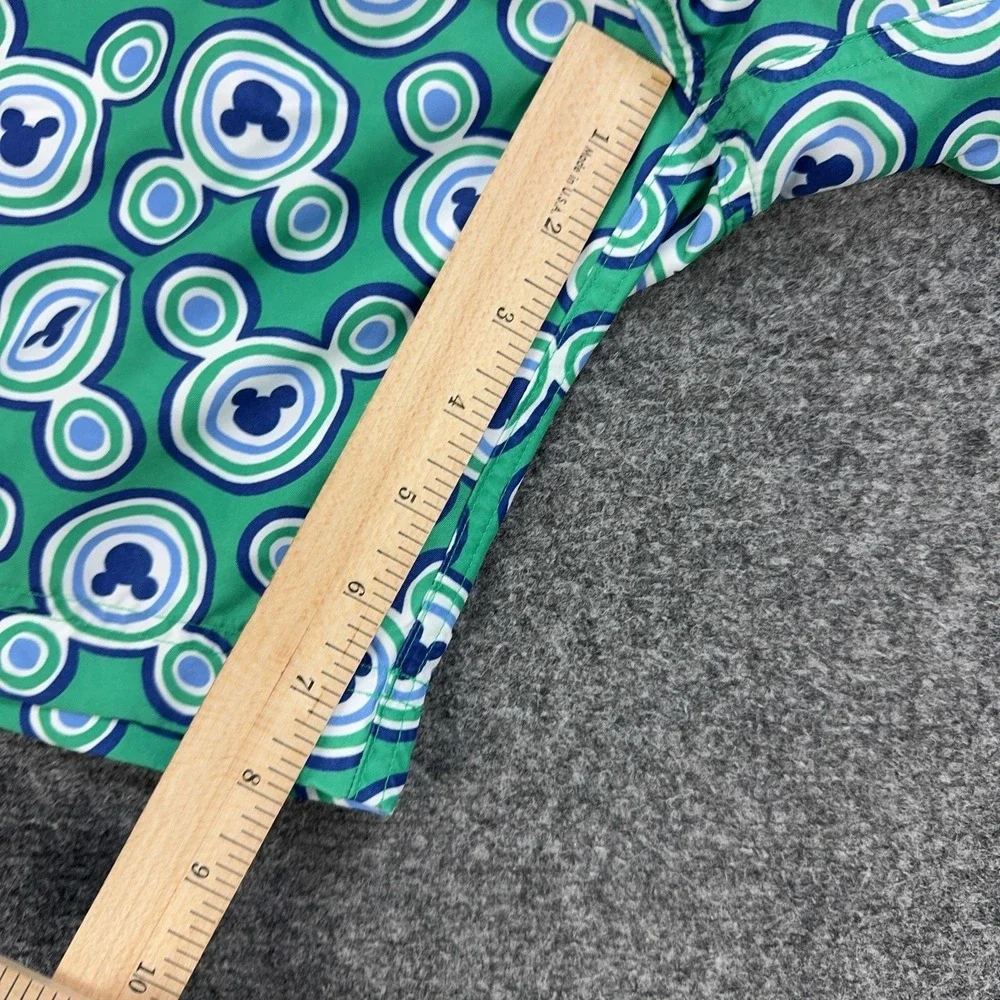 Disney Hanna Andersson Swim Shorts Boys S Green Mickey Mouse Lined Elastic Waist